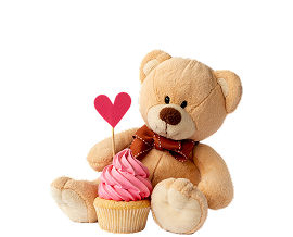 cupcake with teddy combo